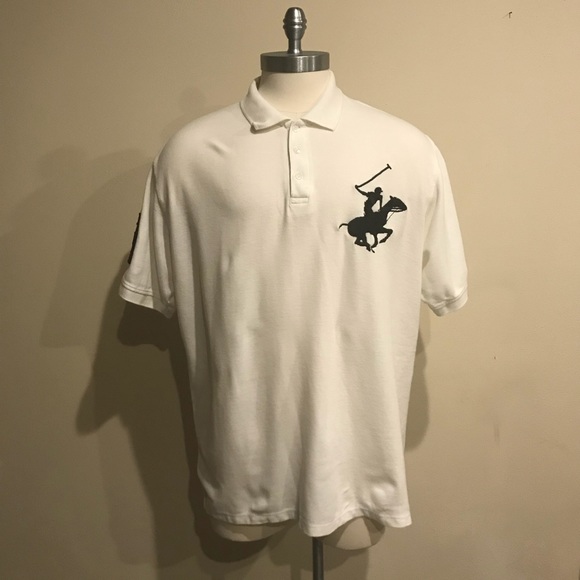 ⛔️SOLD⛔️Beverly Hills Polo white shirt size XXL - Picture 1 of 4